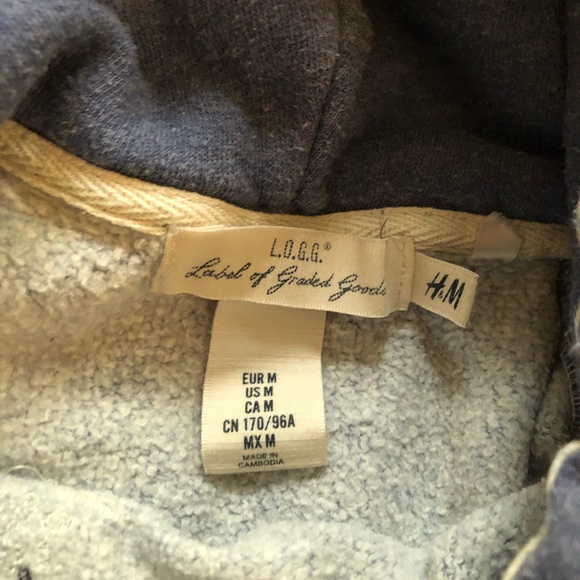 H&M patterned blue hoodie - Picture 8 of 13